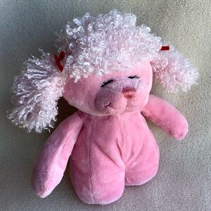 GANZ Plush Pink Poodle Hugs HV9073 Puppy Dog Stuffed Animal Toy